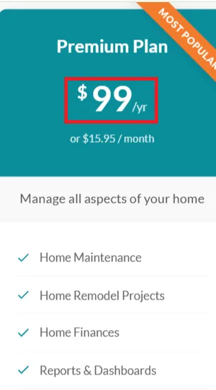 Homezada premimum plan